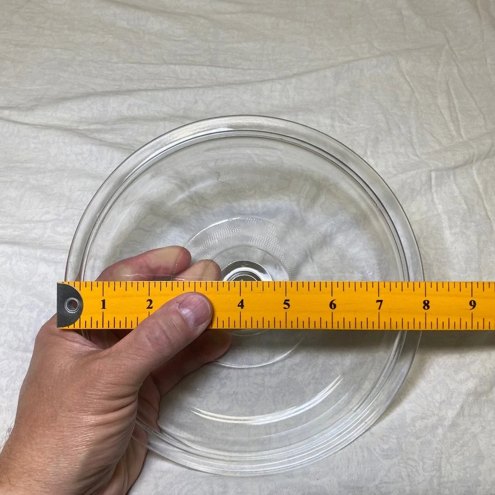 Vintage Clear Glass Replacement Lid 8-1/8